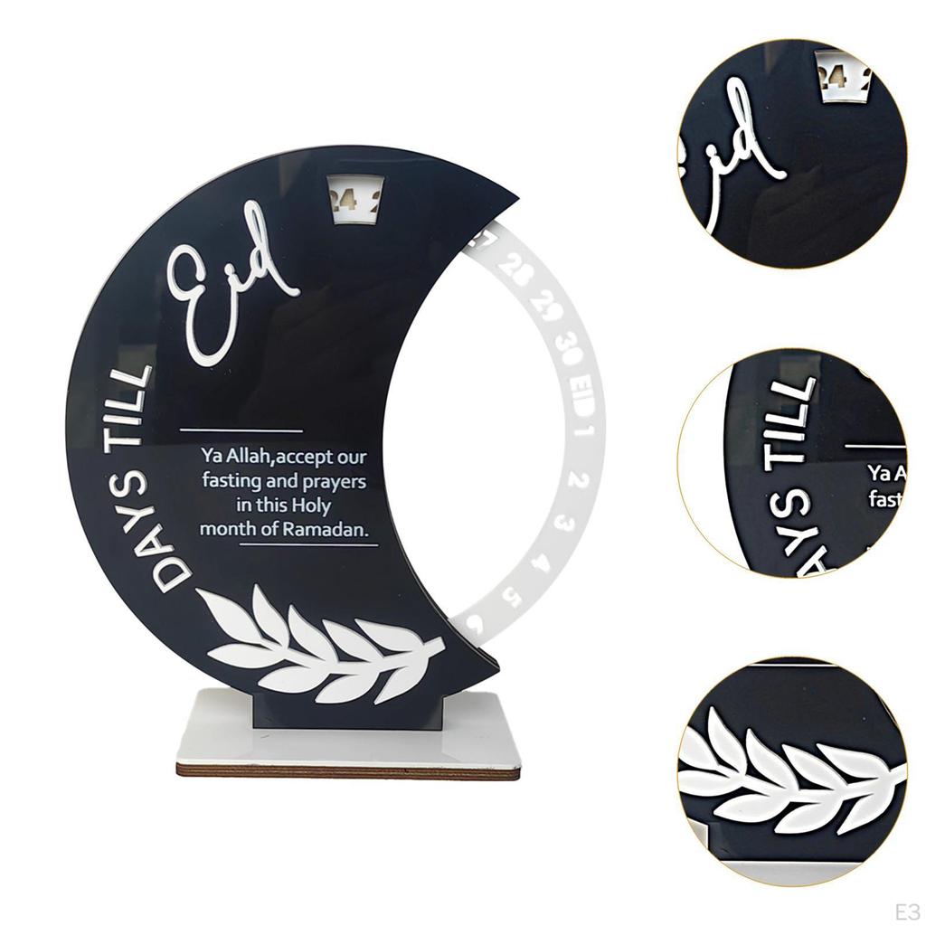 Мусульманский календарь Рамадан Адвент Коллекция акриловых табличек Центральное украшение стола Украшение Ид Мубарак