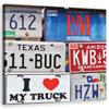 Canvas Print Number Plate USA