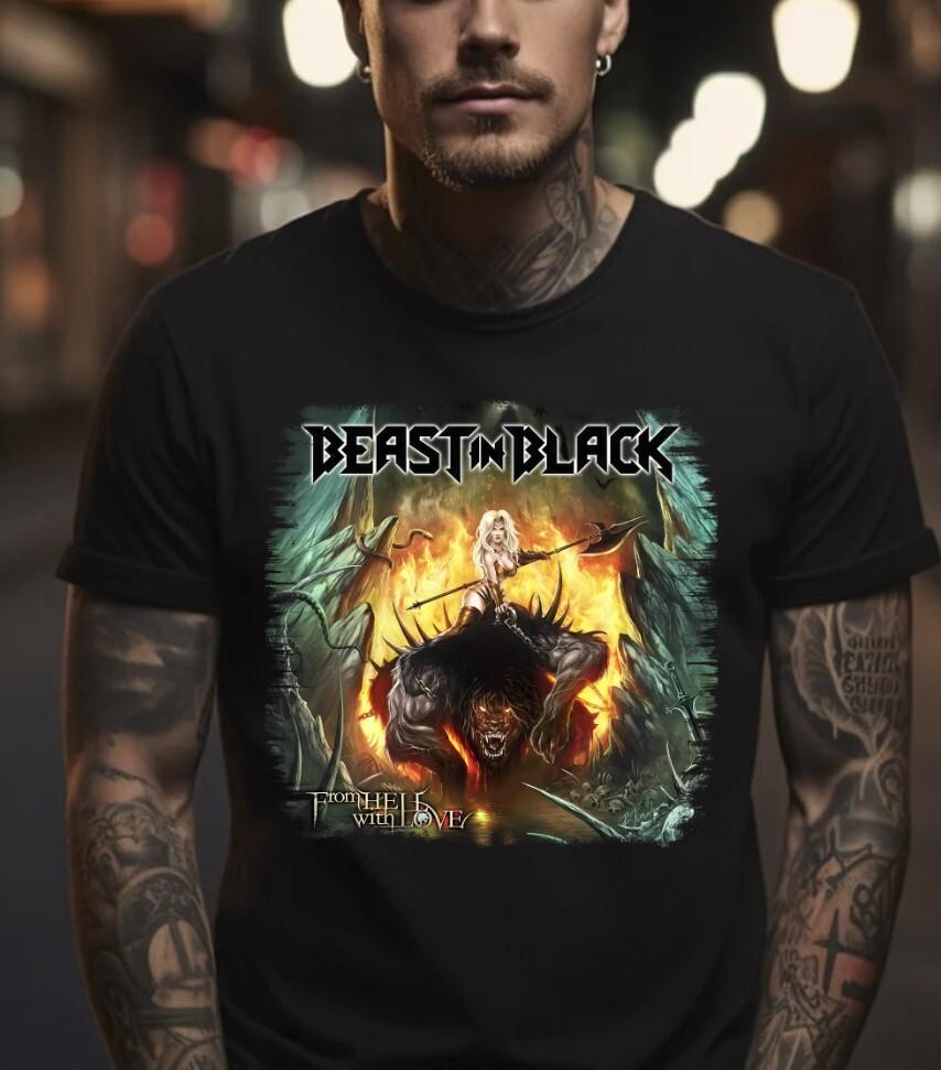 Beast in Black band Black T-Shirt, S-5XL Unisex T-Shirt