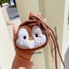 Cute Plush Penguin Coin Purse Colorful Hanging Rope Mini Storage Bag Small Makeup Bag  Students