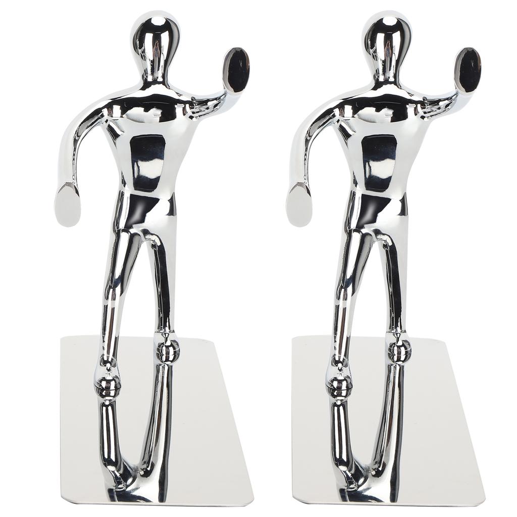 2 шт. подставки для книг, декоративные подставки для книг, металлические полки в форме человека из мультфильма для домашнего офиса