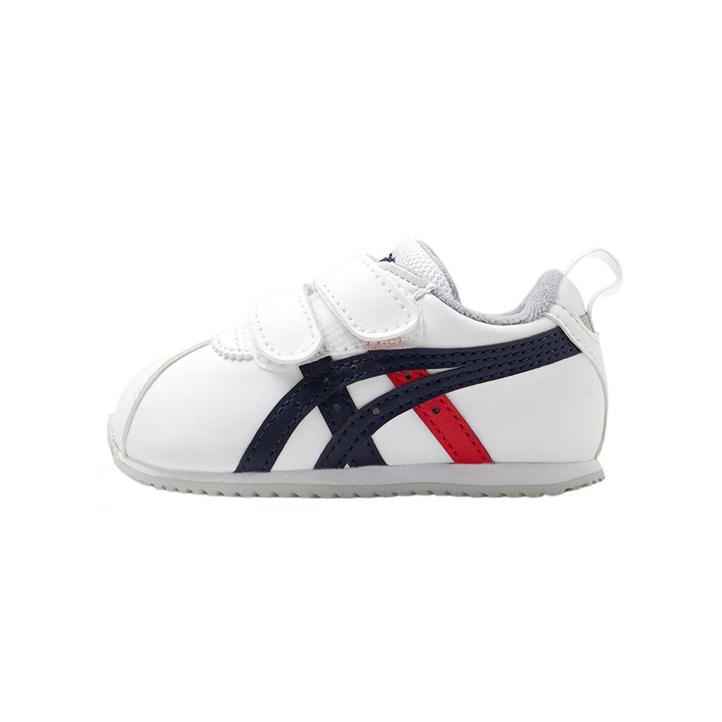 Asics Cotla Comfortable Soft Sole Anti-Collision Lightweight Breathable Low-Top Walking Shoes Baby Shoes White Blue 1144A263-101