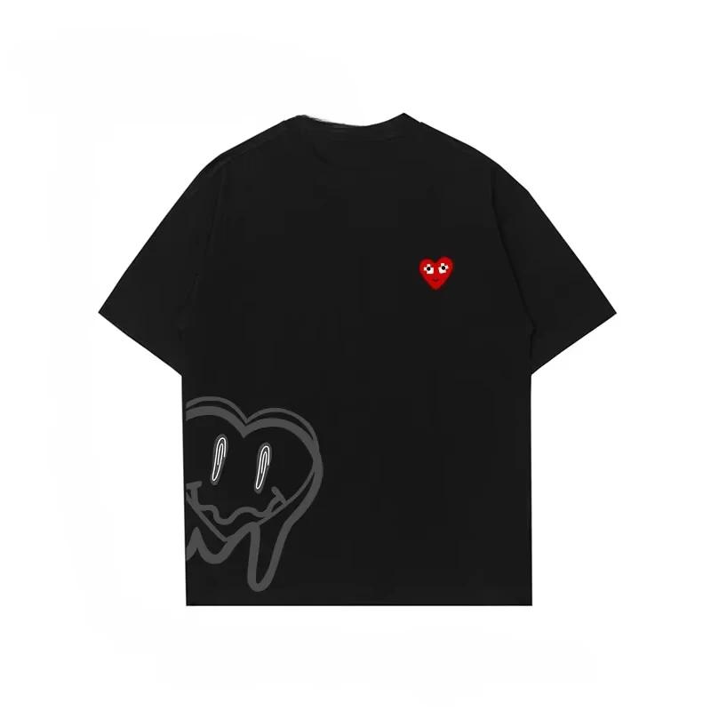 Summer fashion top: Loose neutral pure cotton American T-shirt daily wear for couples short-sleeved men pure cotton 2025