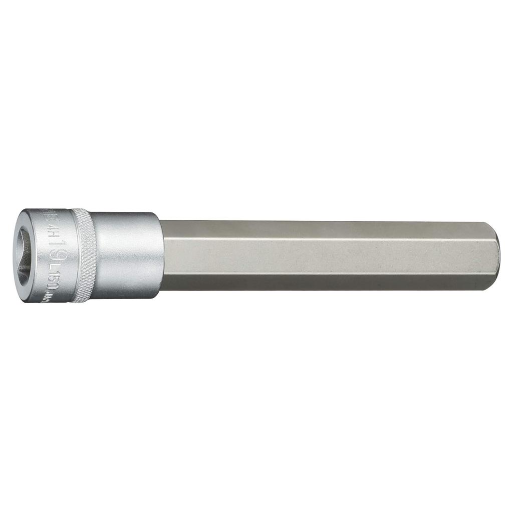 TONE Extra Long Hexagon Socket 19mm Hex Size 4H-19L150, 12.7mm (1/2") Drive,