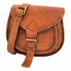 Vintage Goat Cross-body Bag Leather Brown Messenger Shoulder Purse Handmade Leather Brown Bag