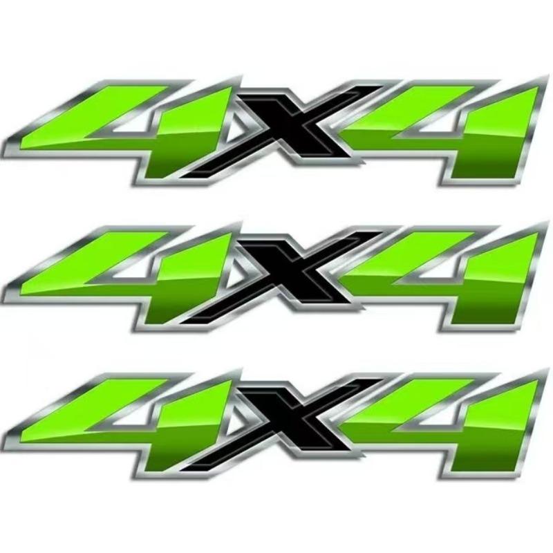 Flame 3D 4X4 Car Sticker 3D Stereoscopic Effect Car Decal Waterproof Reflective Material