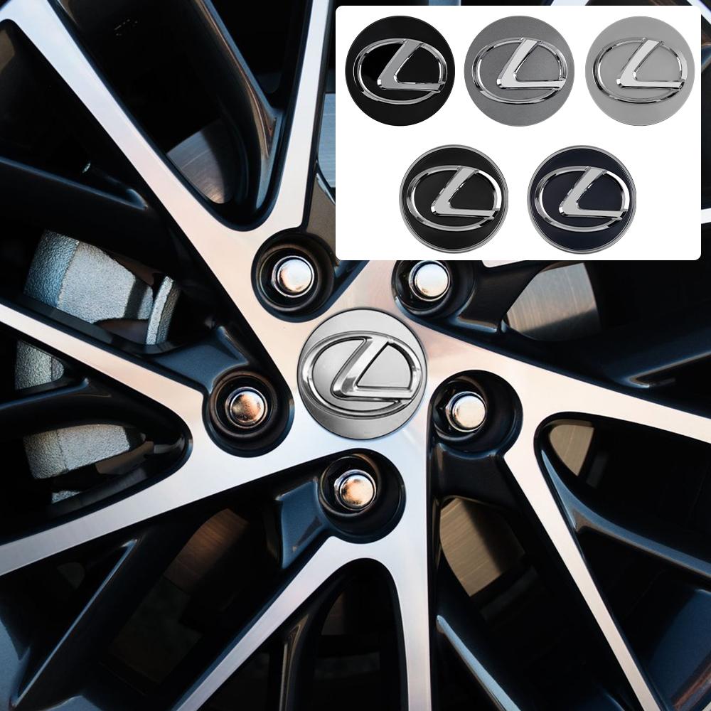 4Pc 56/60mm Car Wheel Center Hub Caps Badge Rim Cover Emblem For Lexus CT200h NX300h F Sport IS RX NX ES LS GS UX LX LC RC GC GX AEQ1