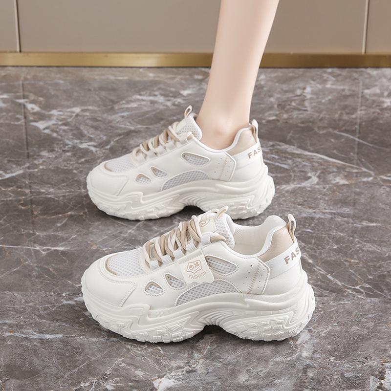 2025 Spring New Tire Sole Women's Dad Shoes Thick Sole Increases Height and Shows Leg Length Women's Shoes Star Same Sports Shoes