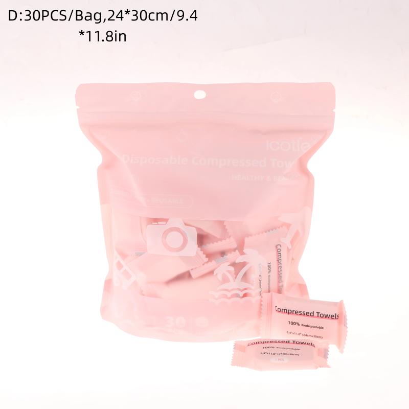6/30 шт. Спрессованное полотенце Одноразовое Портативное Полотенце для лица из растительного волокна Салфетка Подходит для путешествий Кемпинга Спорта Салонов красоты