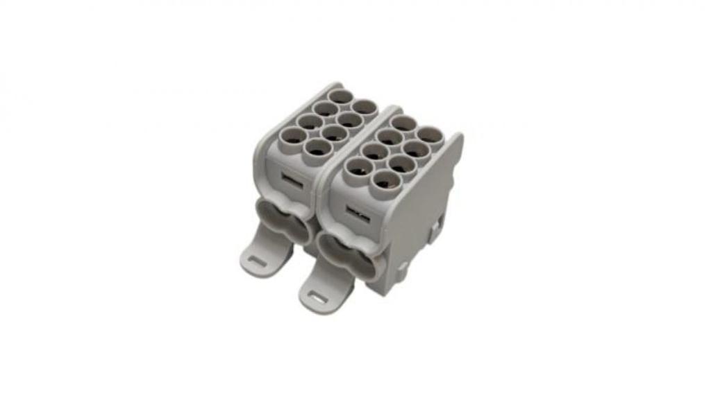 Blok Dystrybucyjny - Rozdzielczy Hlak25 (Mag) 2P Szary 2Xal/Cu 25Mm+16Mm 1000Vac/1500Vdc Mag2252A00