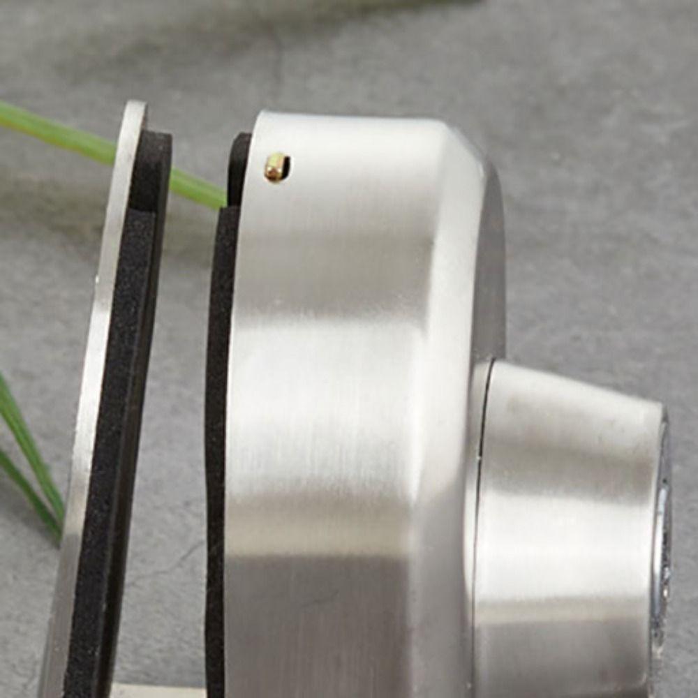 10-12mm Frameless Glass Door Lock with Keys No Need Drilling Glass Display Cabinet Lock Safe Stainless Steel Door Lock Buckle