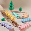 Wind-Up Caterpillar Toy Mechanical Crawling Insect Safe Non-Toxic Baby Toy Guides Babies to Educational Kids Toy