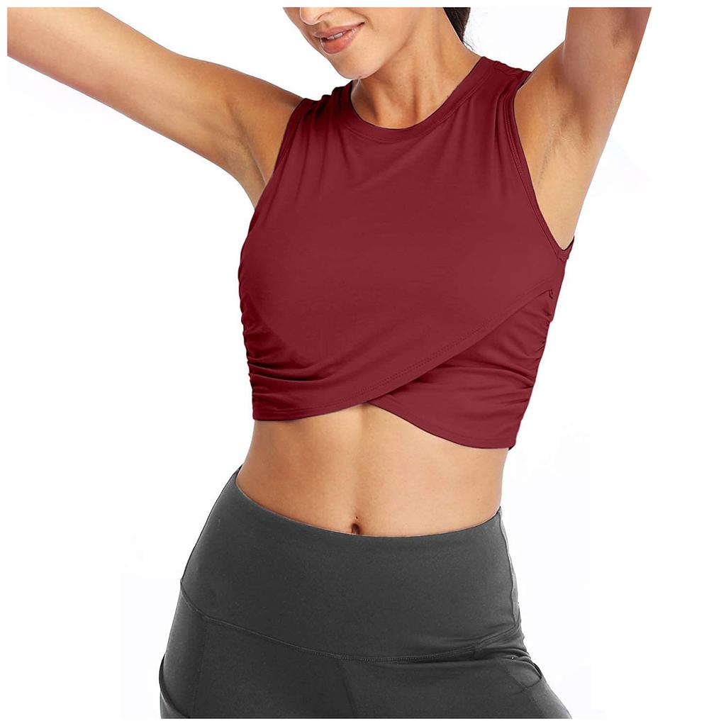 Женская футболка без рукавов, подходит для тренировок, йоги, спорта, фитнеса