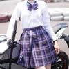 Japanese Sailor Suit Skirt: Spring/Summer Pleated Academic Uniform Set
