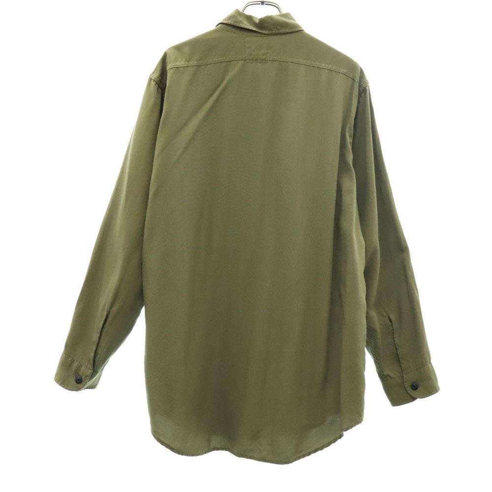 MADISON BLUE Рубашка с длинным рукавом M зеленая Накладной карман на пуговице Женская Б/у