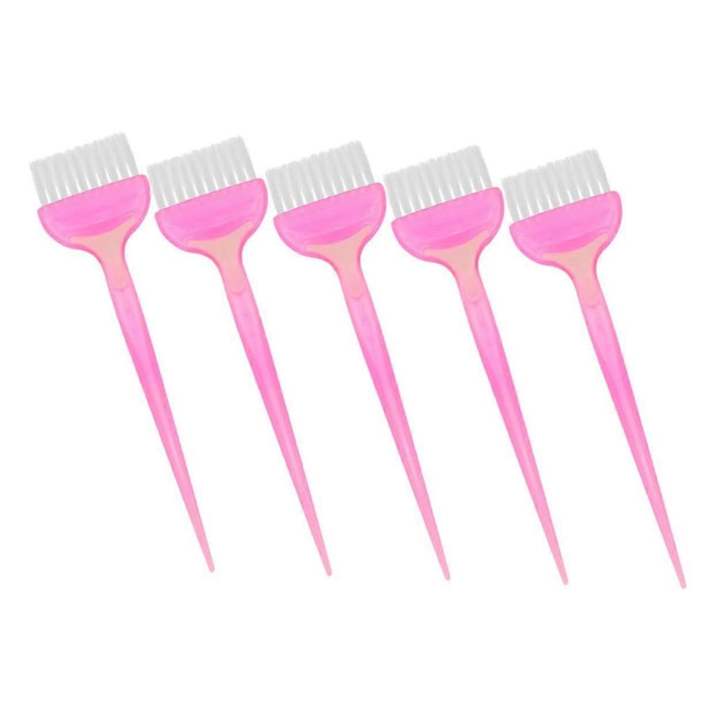 5pcs Hair Dye Brush Set with Soft Bristles and Comb for Precise Color Application Salon and Home Use