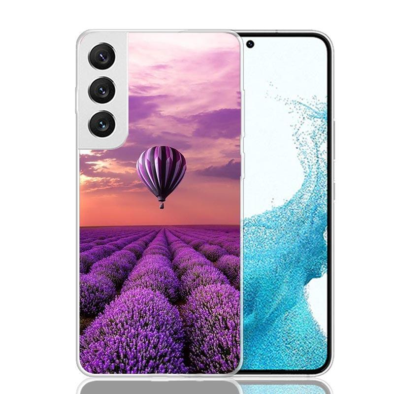Фиолетовые Лавандовые Цветы Чехол для Телефона Для Samsung Galaxy S26 S25 Edge S24 S23 FE S22 Ultra S21 Plus S20 + Fundas Cover Coque Galaxy