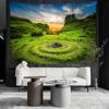 Sunset Island Landscape Painting Tapestry Wall Hanging Bohemian Art Bedroom Living Room Wall Home Decor