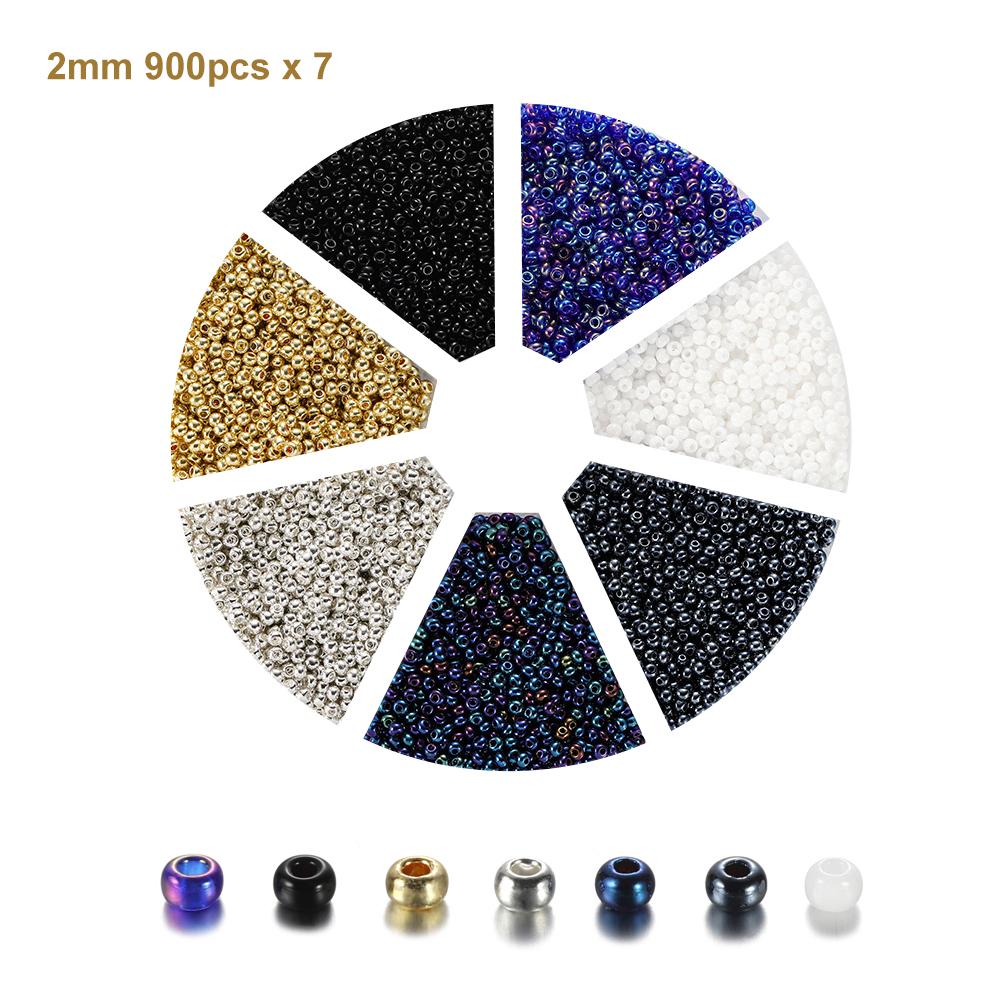 1Set with Box Glass Seed Beads Czech Charm Crystal Spacer Glass Bead For Jewelry Making Kits DIY Handmade Supplies Accessories Set
