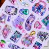 3 pcs/6pcs Colorful Sweet Candy Pets Cartoon Crystal Stickers Scrapbooking Diy Journal Cute Sticker Stationery Decor School Gift