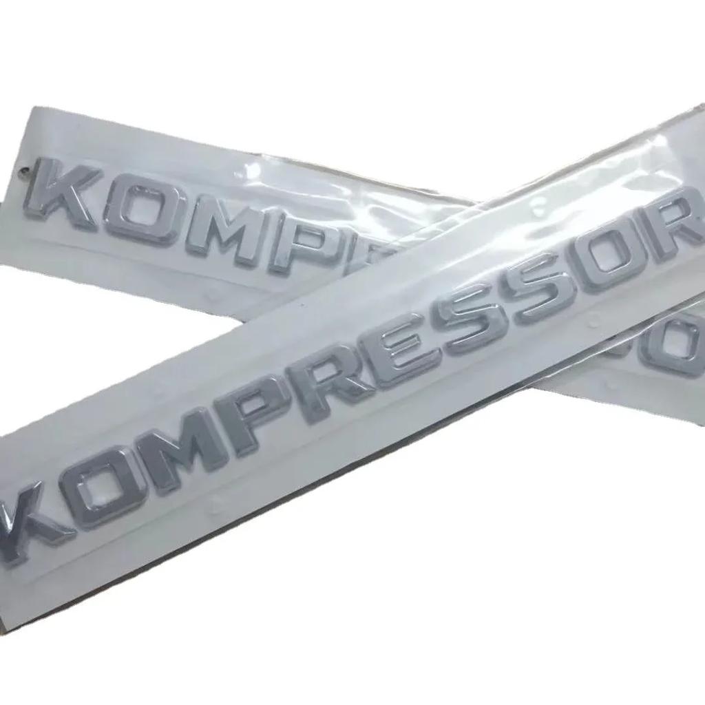 3D Хромированный АБС Значок Эмблема Буквы Компрессор Наклейка на Заднюю Крышку Багажника для Mercedes CLK SLK SL CLS ML GL A B C E S Класса