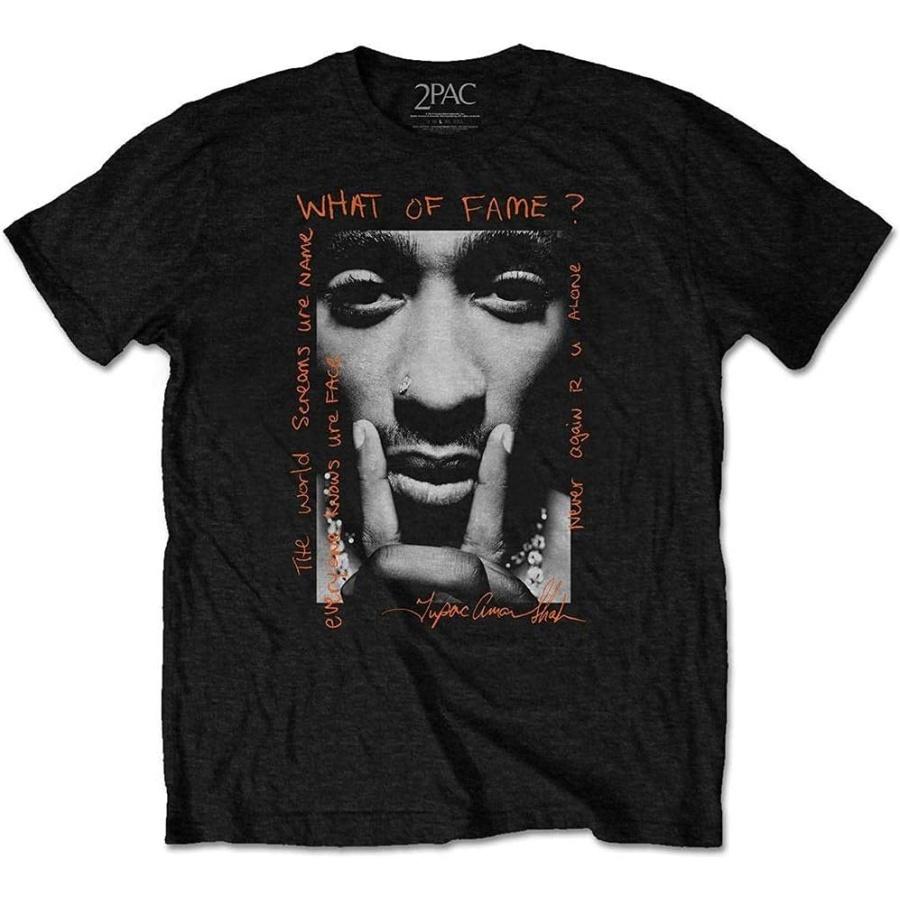 Футболка 2Pac Tupac Логотип What of Fame Новая Официальная Мужская Черная Размер S
