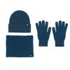 Thick Warm Winter Hat Scarf Gloves 3-Piece Set