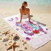 1Pc Pink Heart Bears Beach Towel, Quick Dry, Multi-Use for Beach Pool Gym Yoga Home Travel, Christmas, Halloween, Xmas Gift S146