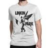 Мужские Женские Футболки с Логотипом Музыкальной Группы Linkinparks Рок Чистый Хлопок Одежда Короткий Рукав Круглый Вырез Футболка Подарок Футболки