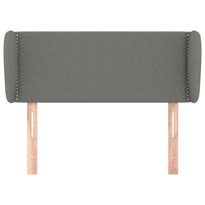 Maison Exclusive - Tête de lit avec oreilles Gris foncé 103x23x78/88 cm Tissu