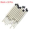 10 Pcs Blue Ink Parker Style Standard 1.0Mm Ballpoint Pen Refills Nib Medium