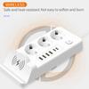 EU To EU Power Station – Multi-Outlet USB PD Strip with Built-in Charging Pad