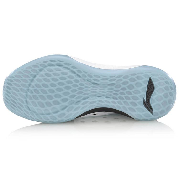 Li Ning SONIC 7 Ткань износостойкая дышащая средняя высота Баскетбольные кроссовки Мужские Черный Белый ABAP019-1