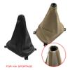 For Kia Sportage Gear Shift Knob Black Beige Car Styling Leather Manual Gaiter Boot Cover Dustproof Cover Case Collar