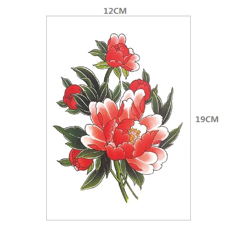 Пион большой узор фото фотография переводная татуировка наклейка образец заказ татуировки