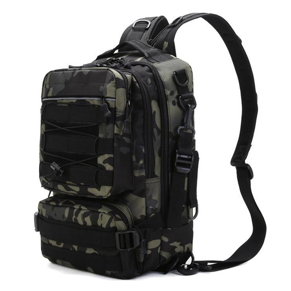 Fishing Tackle Backpack Storage Bag Outdoor Shoulder Backpack Water Resistant Fishing Gear Bag Cross Body Sling Bag