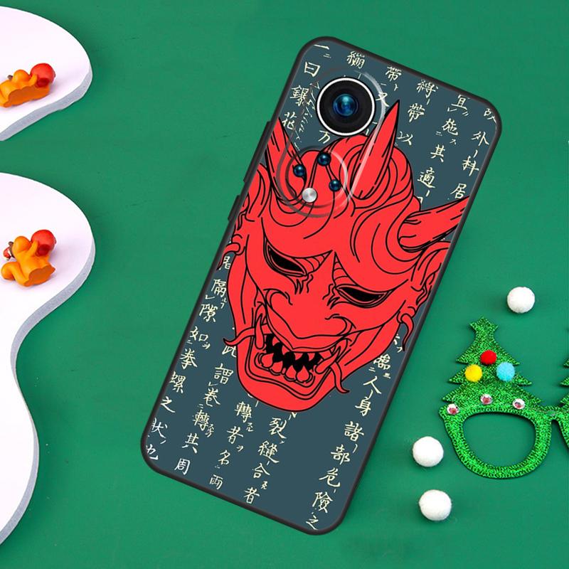 Чехол Ханя Демон Они для Honor 200 Pro X9c X9b X9a X8a X8b X7a X6a X8 X9 50 70 90 Magic 5 6 7 Lite