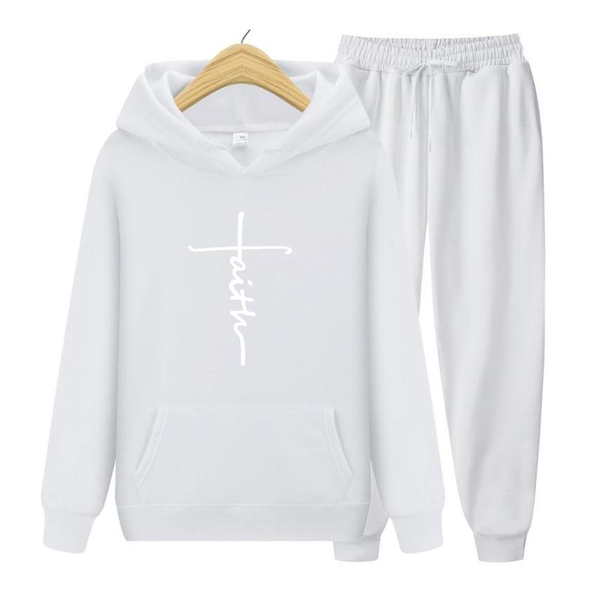 Women Long Sleeve Hoodie Set  2 Piece Set Hoodies+Pants Sets Hoody Sweatshirt Sport Joggers Sweatpants Suit