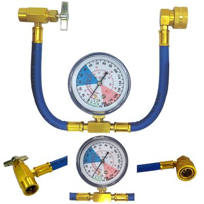 Кондиционер R134a, Заправщик газа, Шланг с манометром, Заправка газом, Совместим с Japan Air