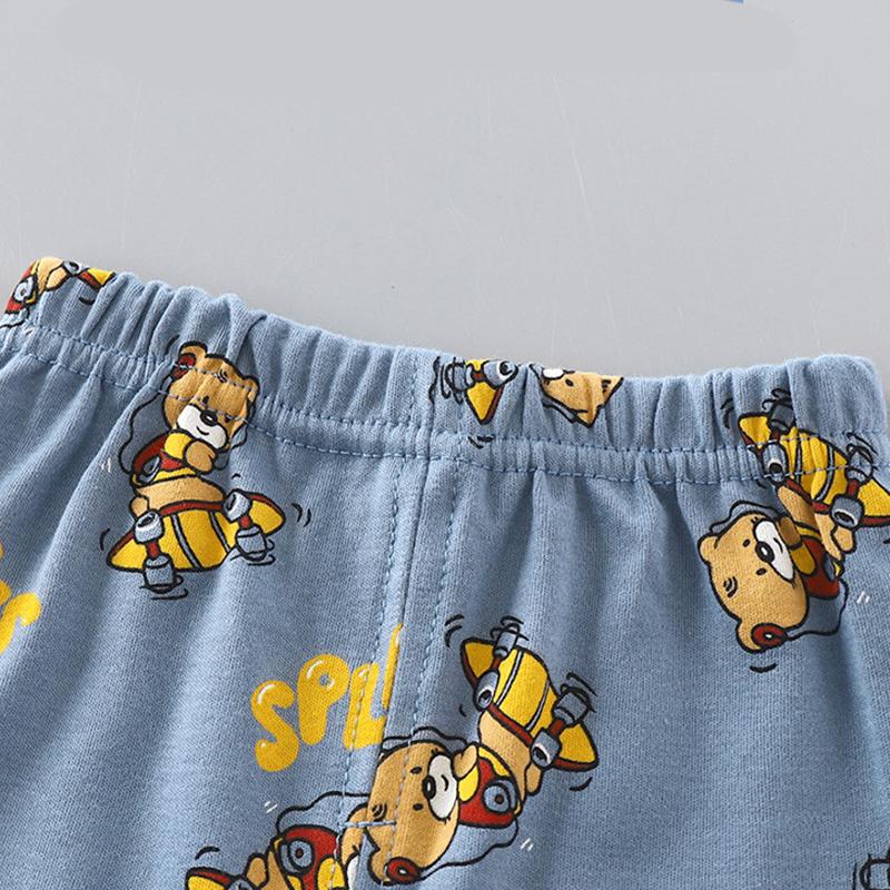 Новые детские пижамы из чистого хлопка для мальчиков и девочек, милые пижамы с длинными рукавами с героями мультфильмов, осенняя одежда для сна для малышей, комплекты детской одежды