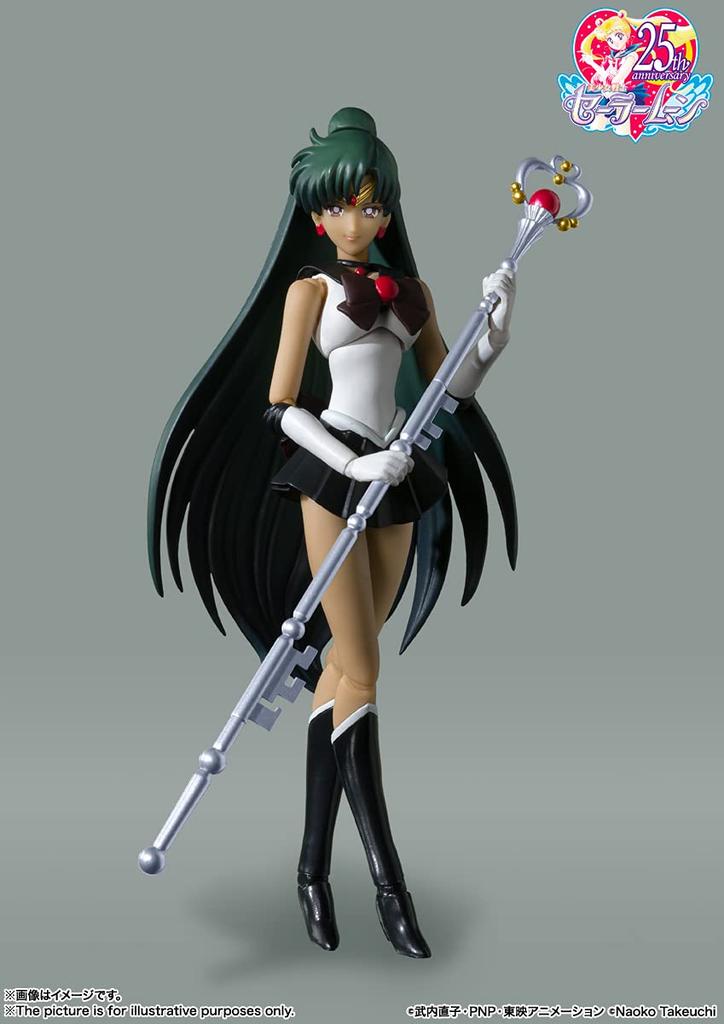 TAMASHII NATIONS Pretty Guardian Sailor Moon R Sailor Pluto Color Approximately 150mm PVC ABS Painted Movable Figure S.H.Figuarts -Animation Edition-