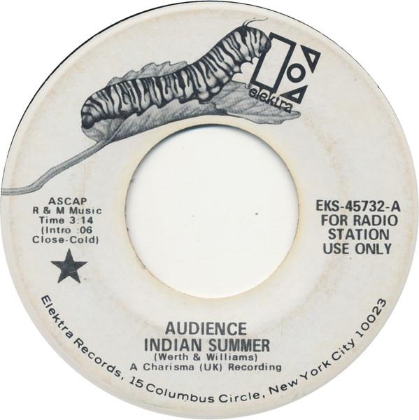 7inch Record AUDIENCE - Indian Summer EKS45732PROMO Elektra 1972 US Rock Used
