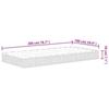 VidaXL Matelas à ressorts bonnell moyen 100x200 cm 372971