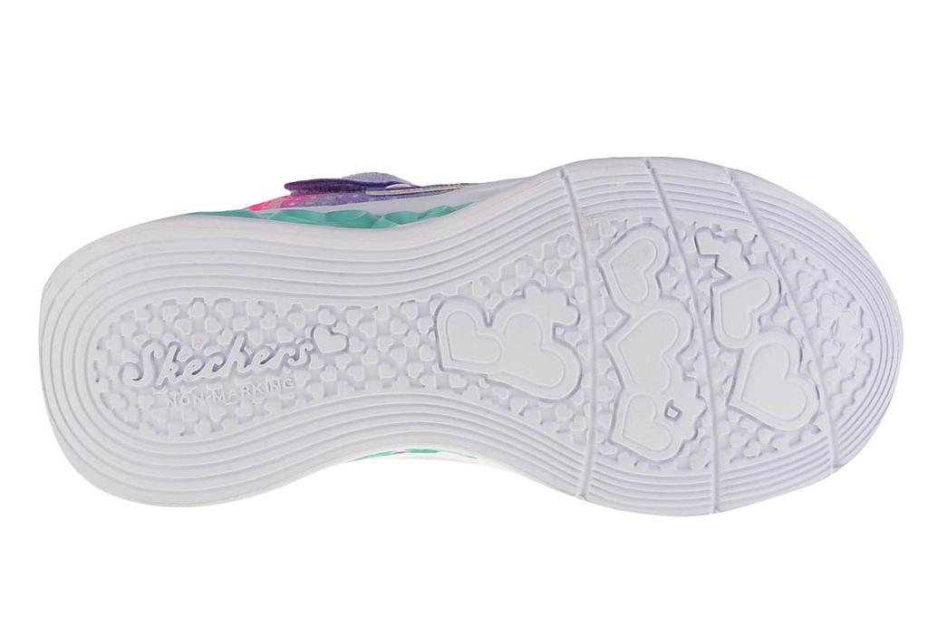 Skechers Мигающие сердечки, для разноцветных кроссовок для девочки