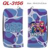 KPop Demon Hunters Long Zip Wallet PU Leather Cartoon Purse for Women Multi Card Holder Pink
