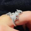 Animal Opening Rings Alloy Couples Rings Vintage Jewelry  Party