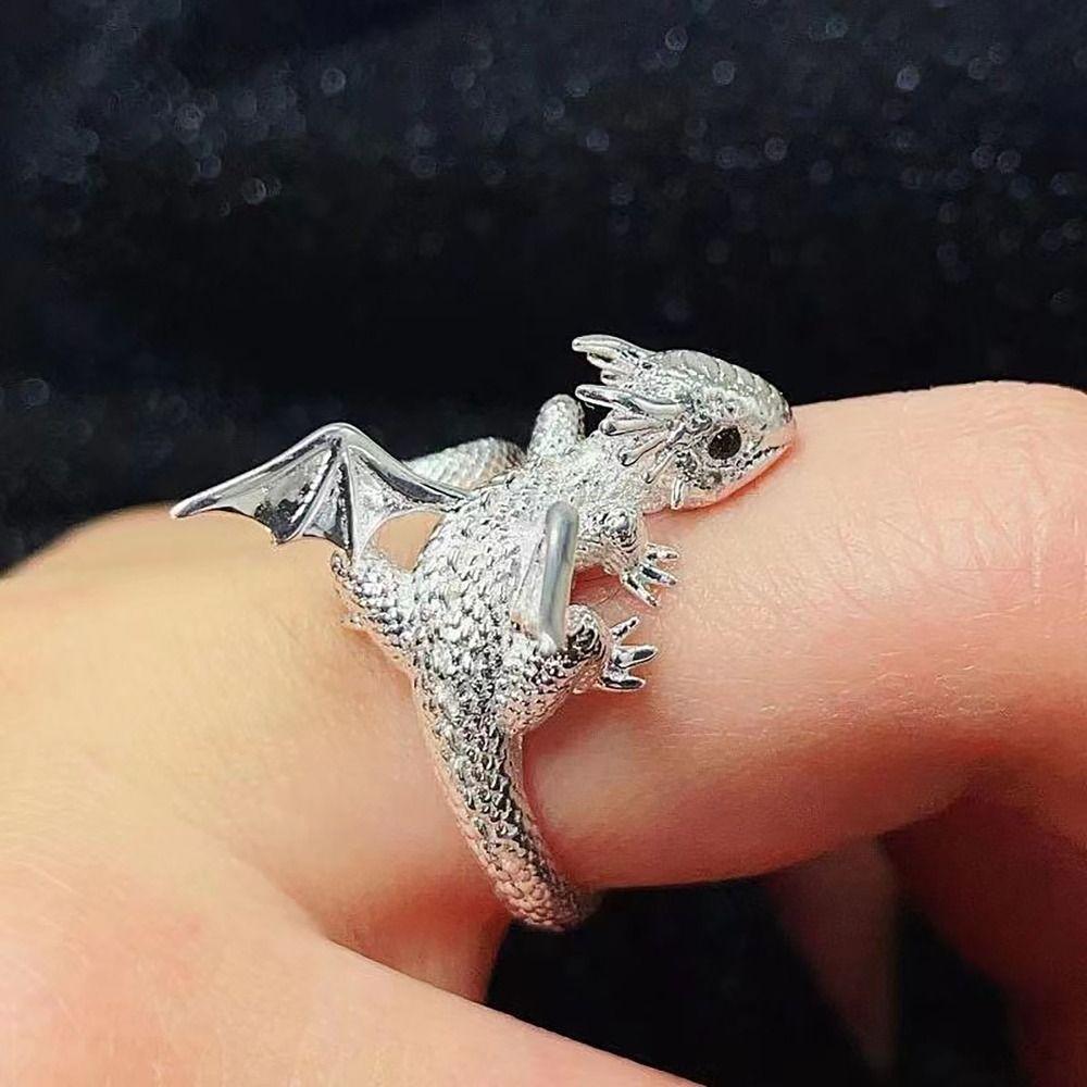 Animal Opening Rings Alloy Couples Rings Vintage Jewelry  Party