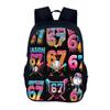 Unisex School Backpack With Printed Characters And Pu Interior For Educational And Daily Use