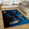 3D Drum Kit Drum Stand Set Music Instruments Rug Carpet for Living Room Bedroom Home Decor,Non-slip Decoration for Sofa Doormat