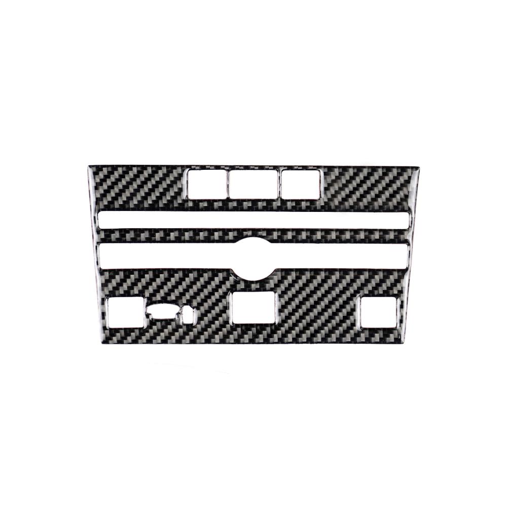 Carbon Fiber Console Panel Seat Heating Audio Panel Cover Trim Fit for Infiniti Q50 Q60 2014-2019 Auto Accessories Sticker